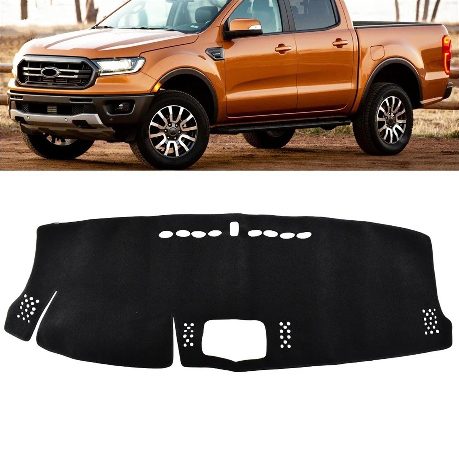 copertura cruscotto auto Per Ford Per Ranger Wildtrak Per Raptor T6 2016 2017 2018 2019 2020 Tappetino Copri Cruscotto Tappetino Copri Cruscotto