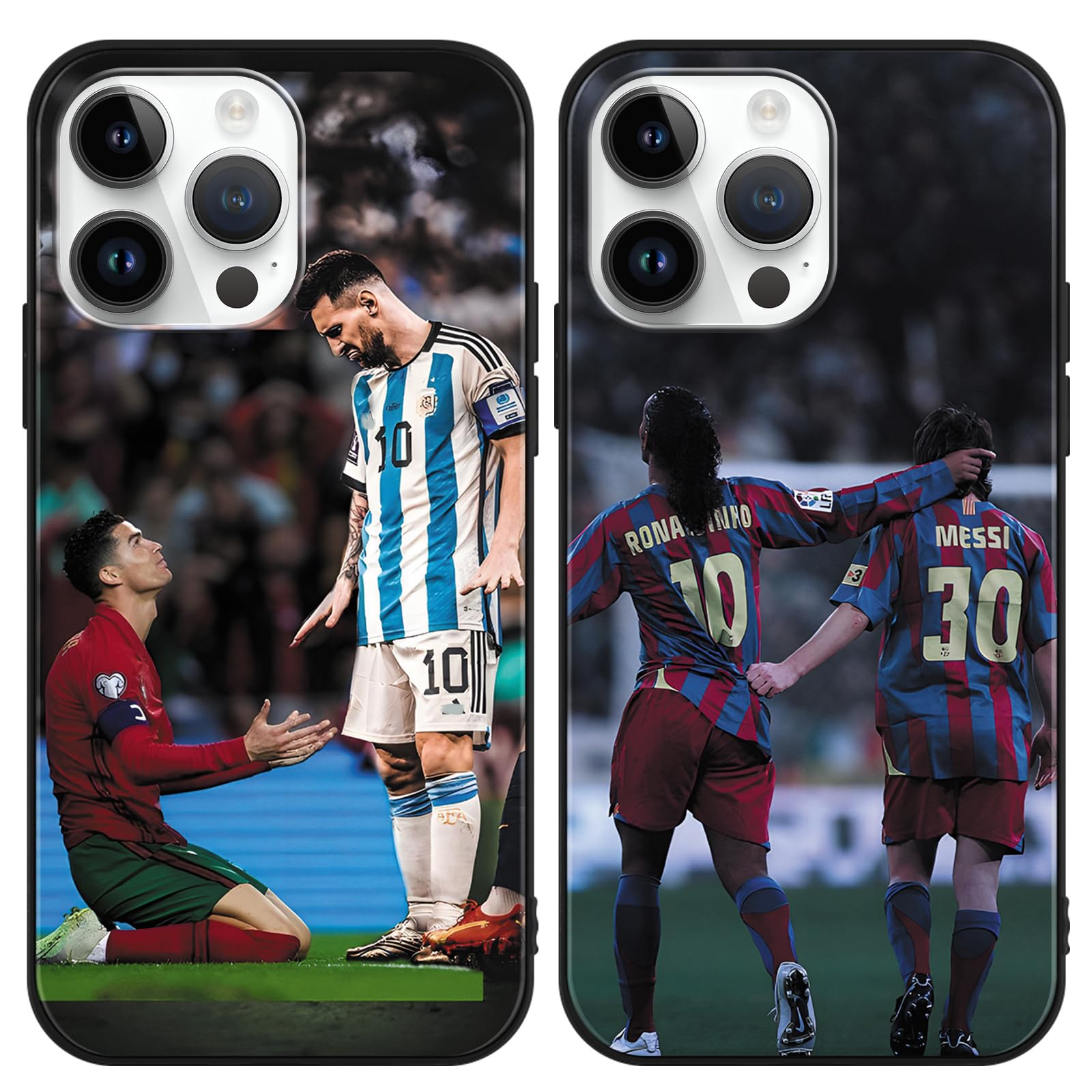 Yomyejisoo [2 Confezioni] Cover per iPhone 11 6.1,Custodia TPU Soft Gel Silicone Antiurto per Moda Cool Charles Leclerc Stella 16 Pattern Disegni Protettiva Nero Case, M02