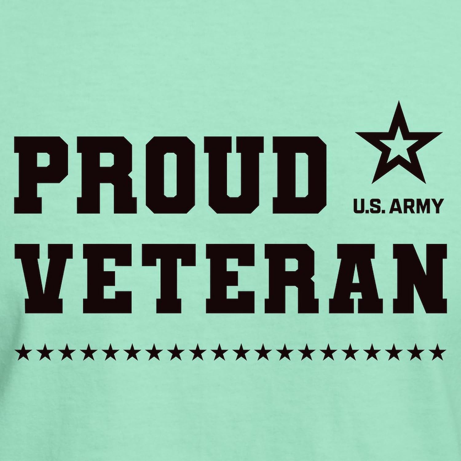 CafePress Proud Veteran Black T Shirt Men's 100% Cotton, Classic Graphic Dark T-Shirt