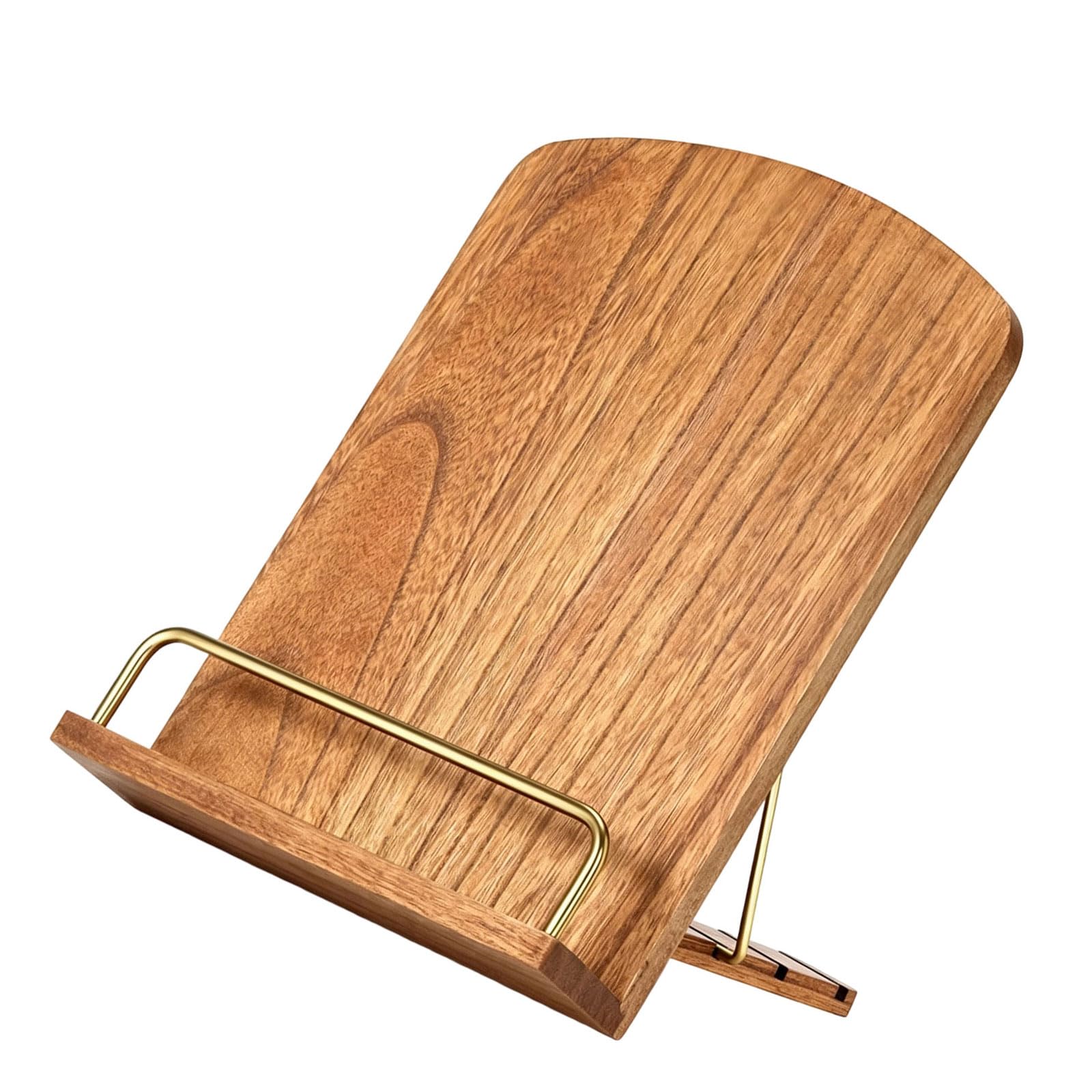 Btgghytr Cooking Book Stand with Anti Tip Bottom and Generous Size for All Recipe Books Functional Cutting Board Stand
