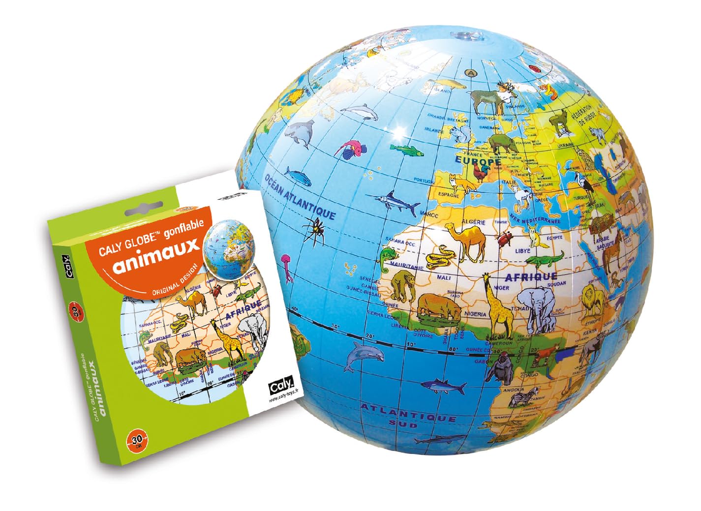 Inflatable Globe "Animals" 30 cm