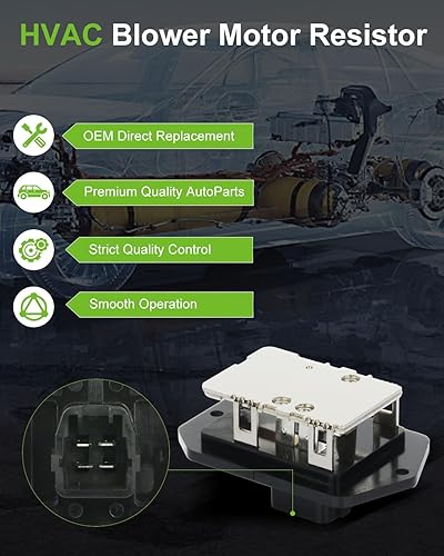 Miniatura 1073 de SCITOO Resistencia de motor de ventilador HVAC para 2008-2013 para Chrysler 300/2008-2016 para Town & Country/2008-2010 para Dodge Charger/2008-2018