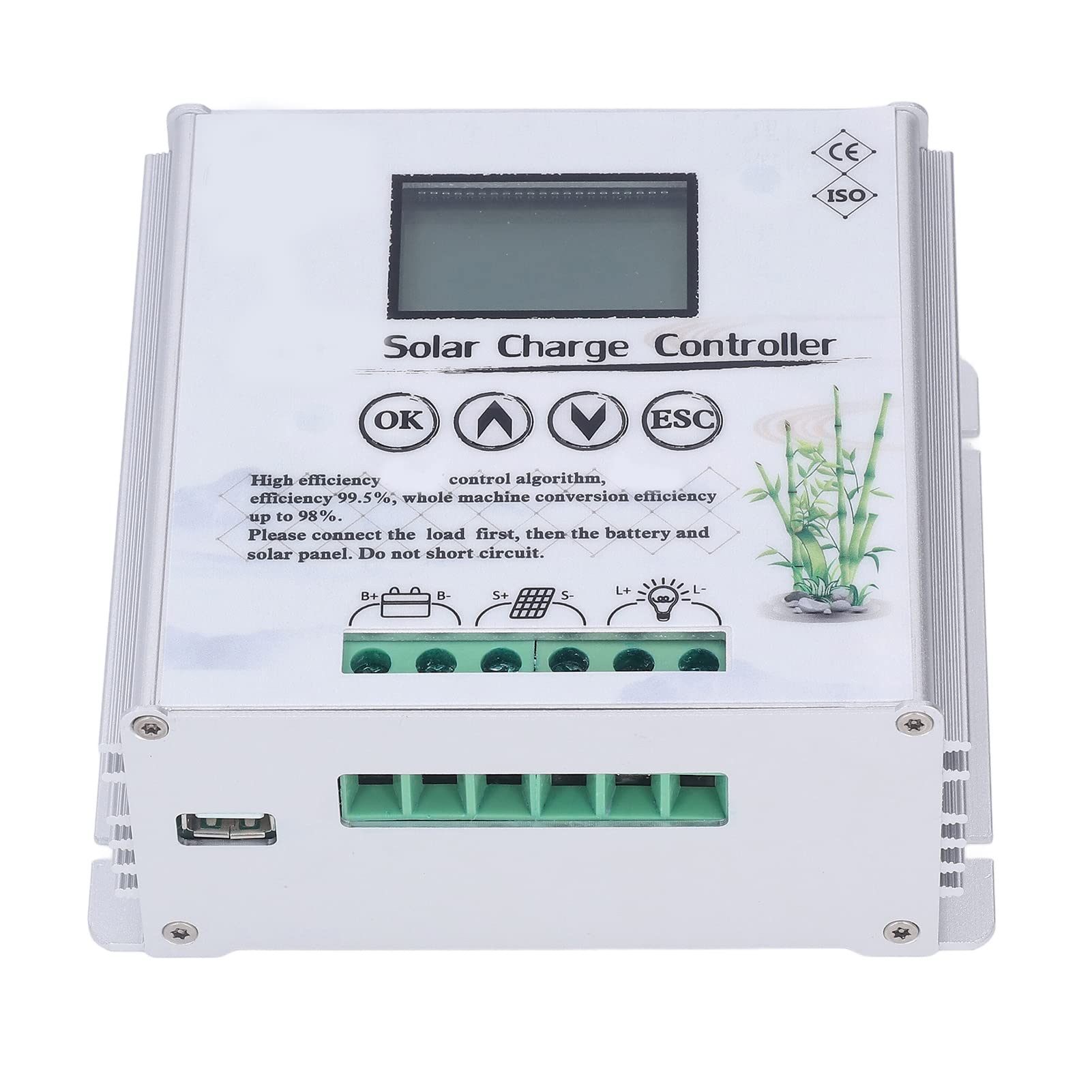 YWBL-WH Regolatore di Carica Ibrido Solare Eolico 12V 24V, Controller (20A)