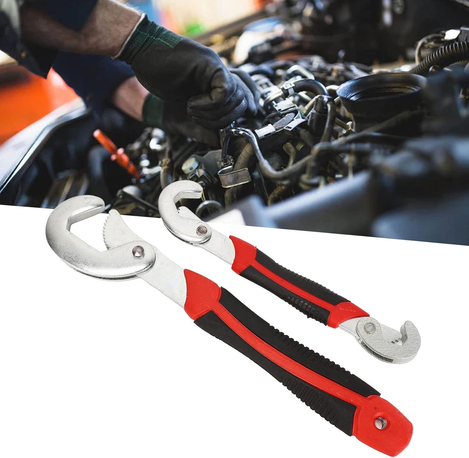 AEE® Ayarlanabilir Çok Fonksiyonlu Anahtar Seti 2’li – 6-32 mm Geniş Açıklık, Otomatik Kavrama, Lavabo Batarya ve Tesisat Tamir Anahtarı