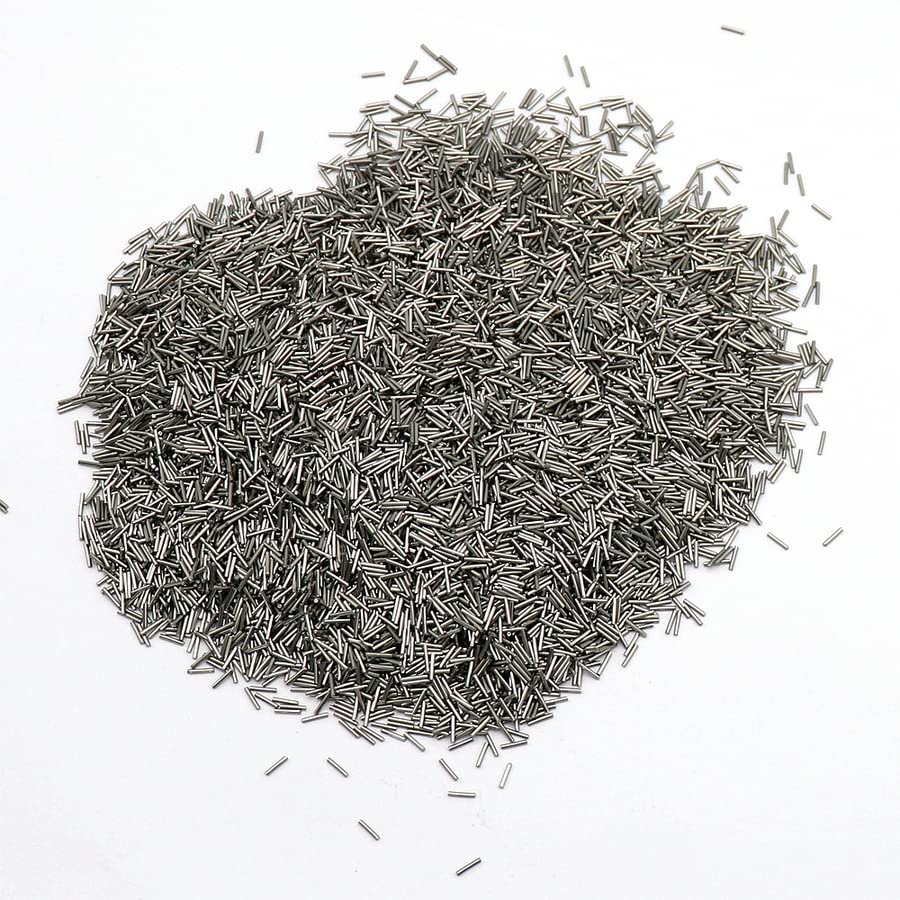 Broches de polissage magnétiques en acier inoxydable de 500 g - Pour polir les bijoux - Aiguilles de polissage rotatives (diamètre : 1 mm x 10 mm)