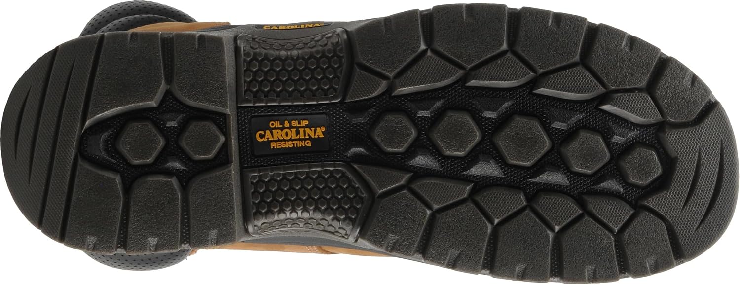 Carolina Boots Bruno Hi 8" Waterproof Work Boot for Men, with Pillow Cushion Insole, AG7 Footbed, Slip-Resistant Outsole