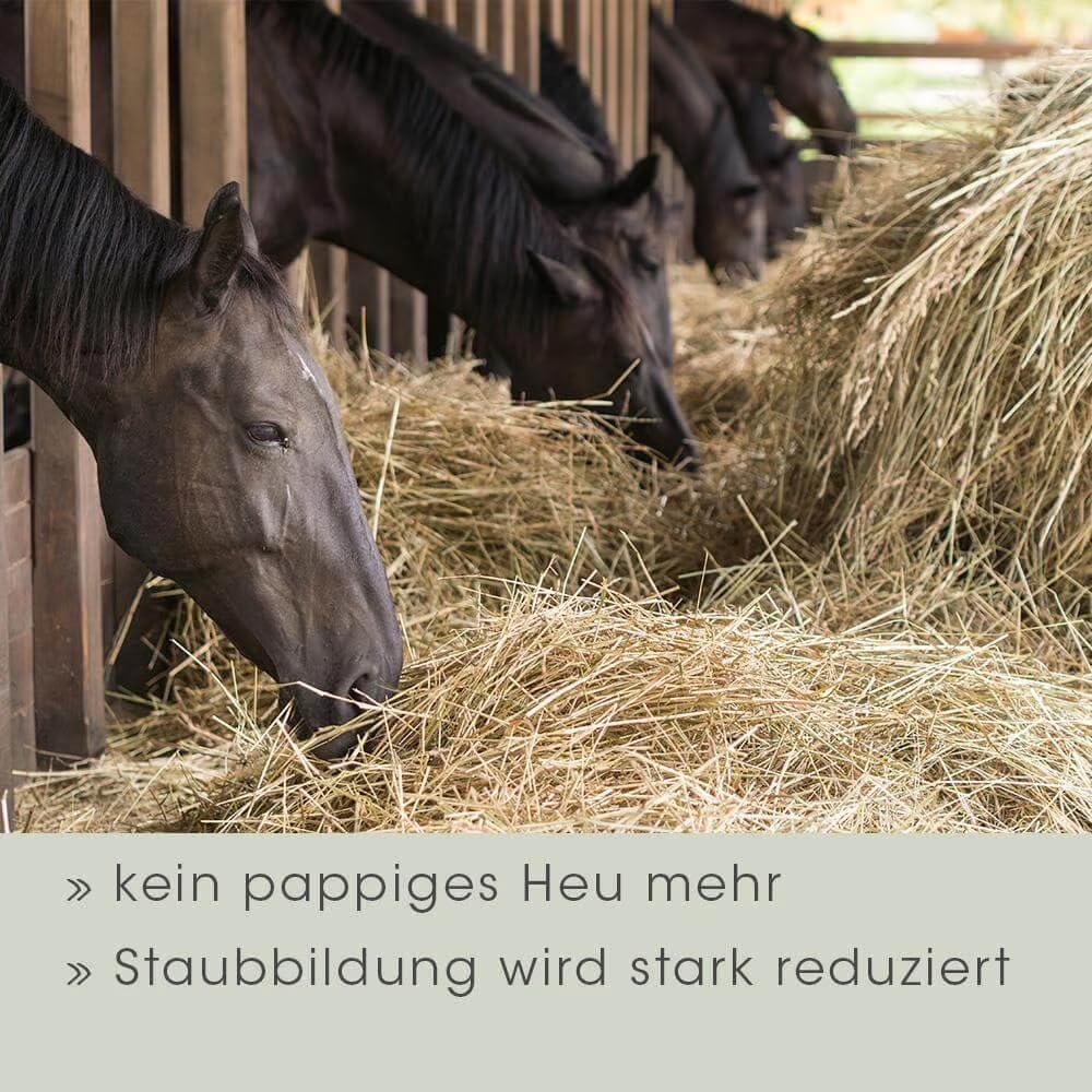 EquiGreen Heu Protect 5 L | Ergänzungsfuttermittel für Pferde - Spray für EIN pilzfeindliches Heu -