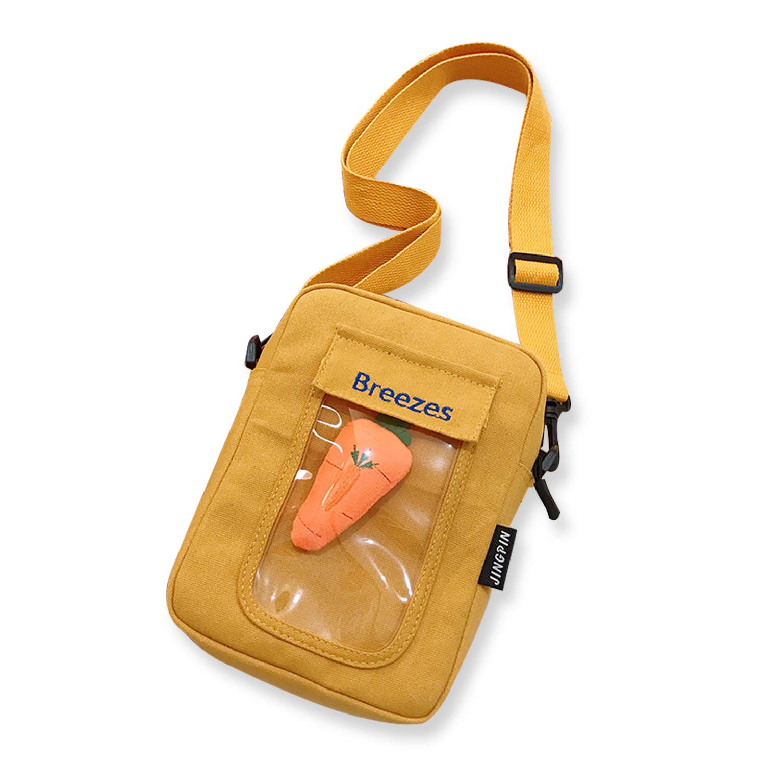 Fashion Shoulder Bag Crossbody Bag Women's Messenger Bag Mobile Phone Hanging Bag Outdoor Travel Girls Mini School Bag Canvas Bag Yellow