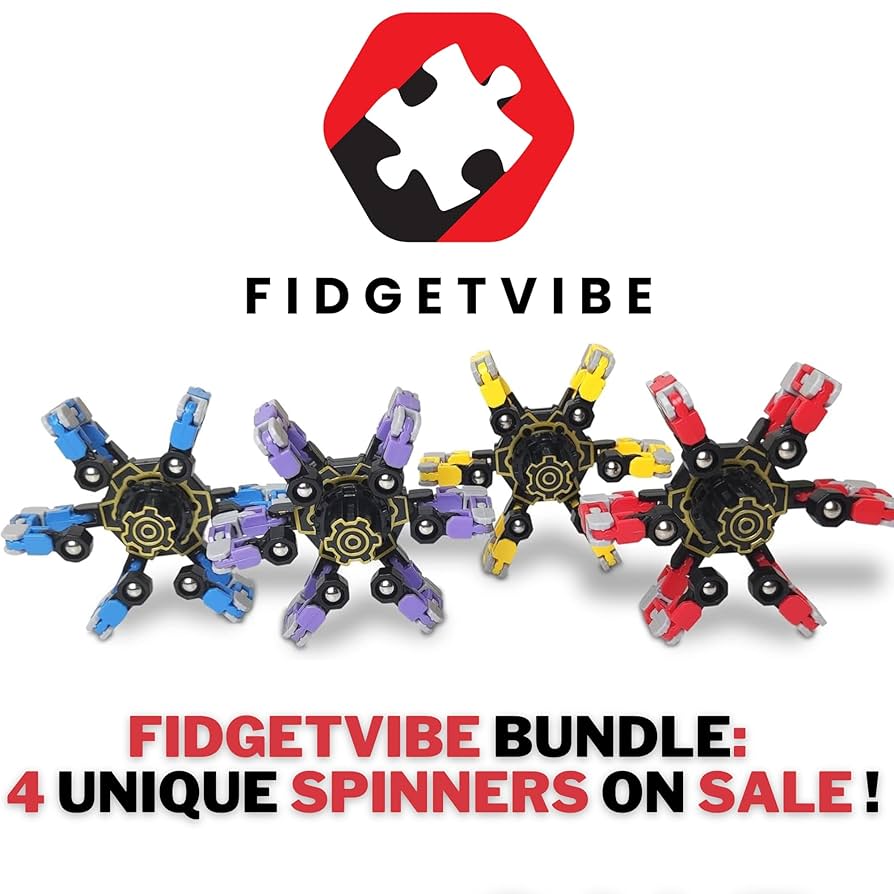 Amazon.com: FIDGETVIBE 4-Pack Set - Transformable Fidget