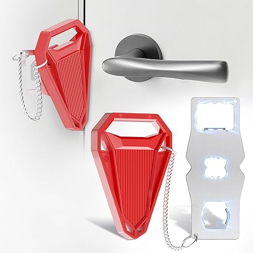 Cerraduras de puerta de hotel para viajeros Cerradura de puerta portátil para puertas de viaje cerraduras de seguridad desde el interior, cerradura