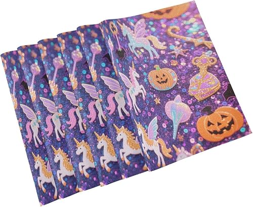 Miniatura 9 de Halloween Yellow Pumpkin unicorns Decorative reusable place mats cloth under plates mats tapetes para mesa de comedor set of 6 12x18