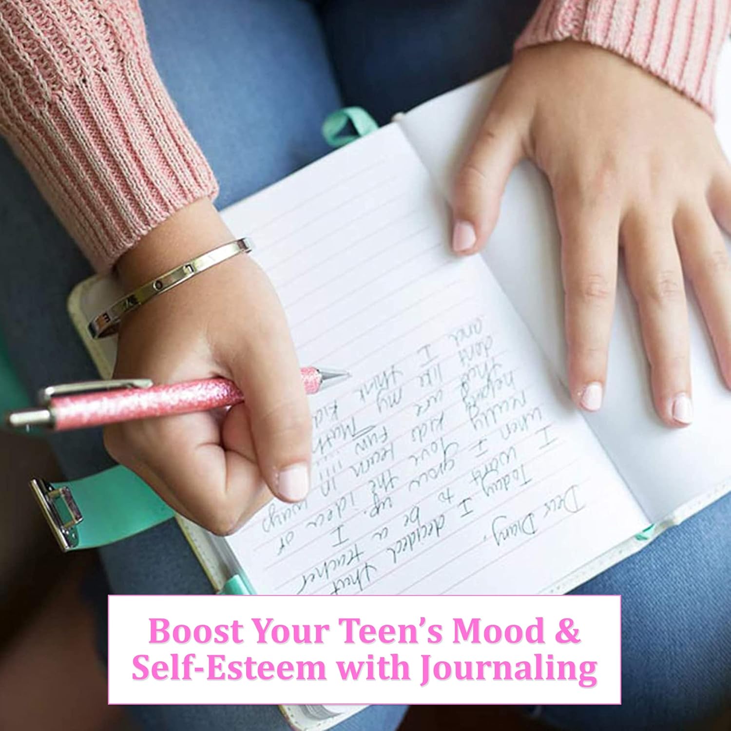 Life is a Doodle Diary with Lock for Girls ages 8-12 - Kids Journals for Writing, Self-Expression & Creativity– Notebook Journal with Lock Includes Leather Journal Notebook, Combination Lock, Sleek Pencil Pouch, Bracelet & Pink Journals Writing Pen : Toys & Games