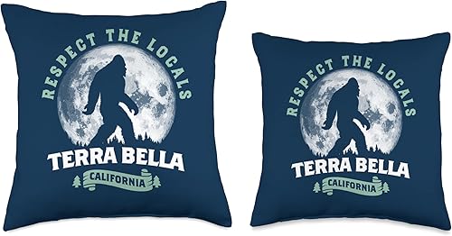 Miniatura 3 de Terra Bella California Bigfoot Night Walk Retro Throw Pillow