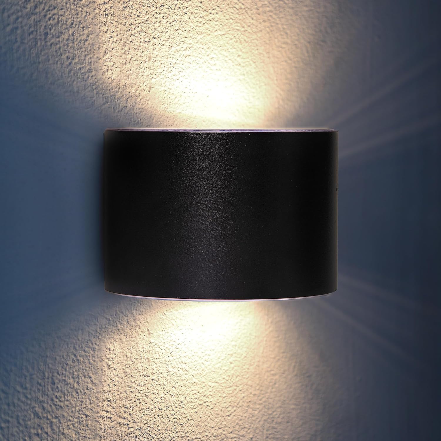 Proxinova Solar Up & Down Wall Light, Solar Lights Outdoor Garden Wall, Waterproof Steel Fence Light
