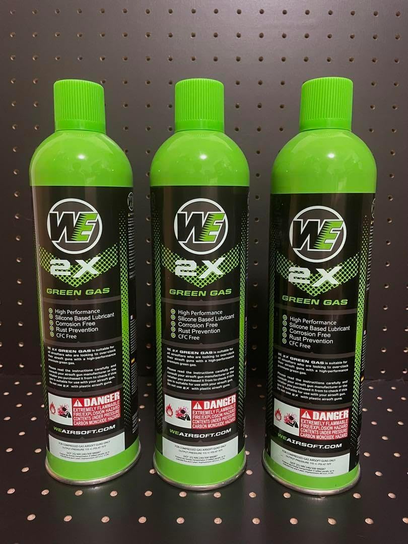 1000ml大容量 WE製 2X グリーンガス3本セット 1000ml大容量 WE製