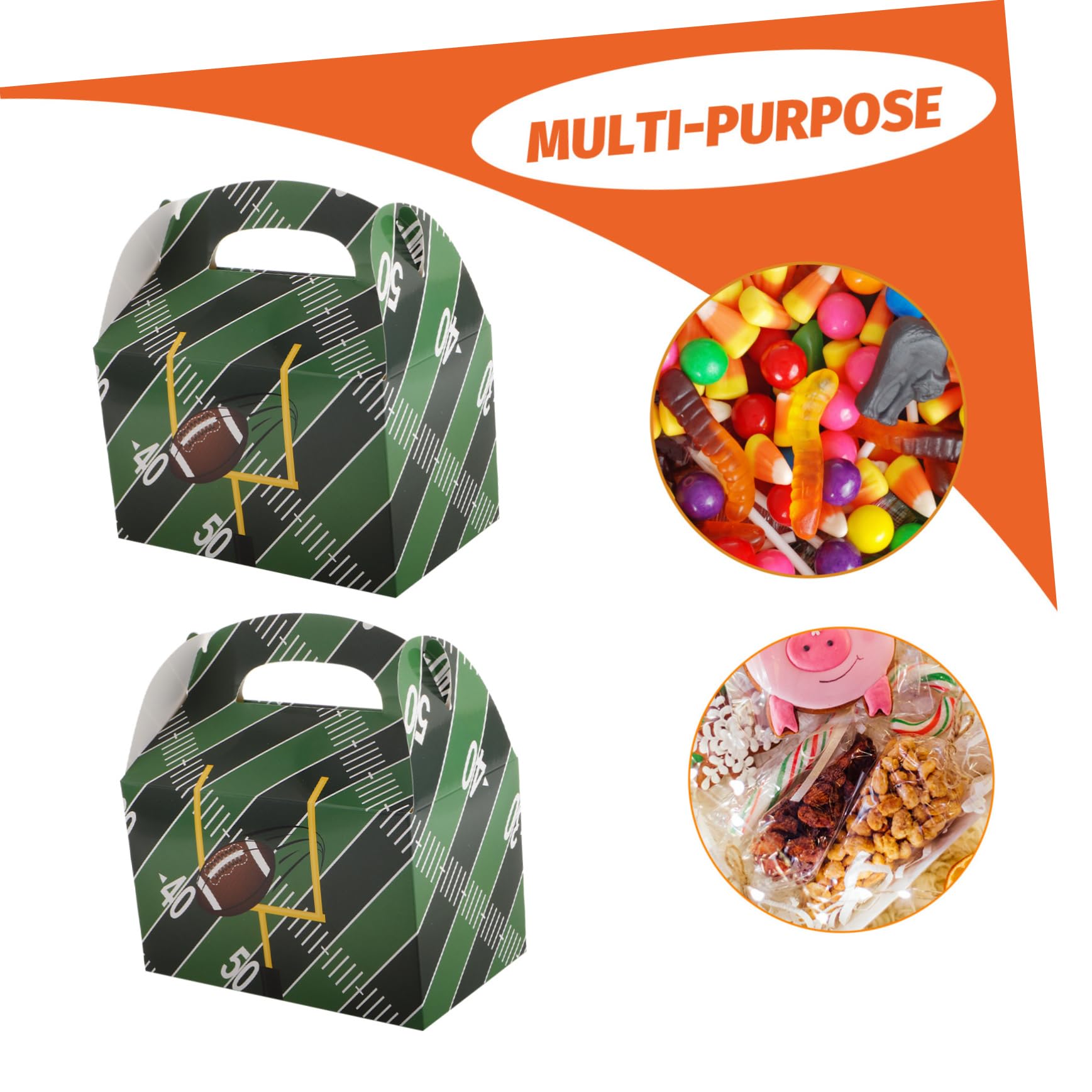 iplusmile 50pezzi Scatole Per Dolci Confezione Snack Per Compleanno e Sportivi Scatole Decorate Per Shower e Celebrazioni