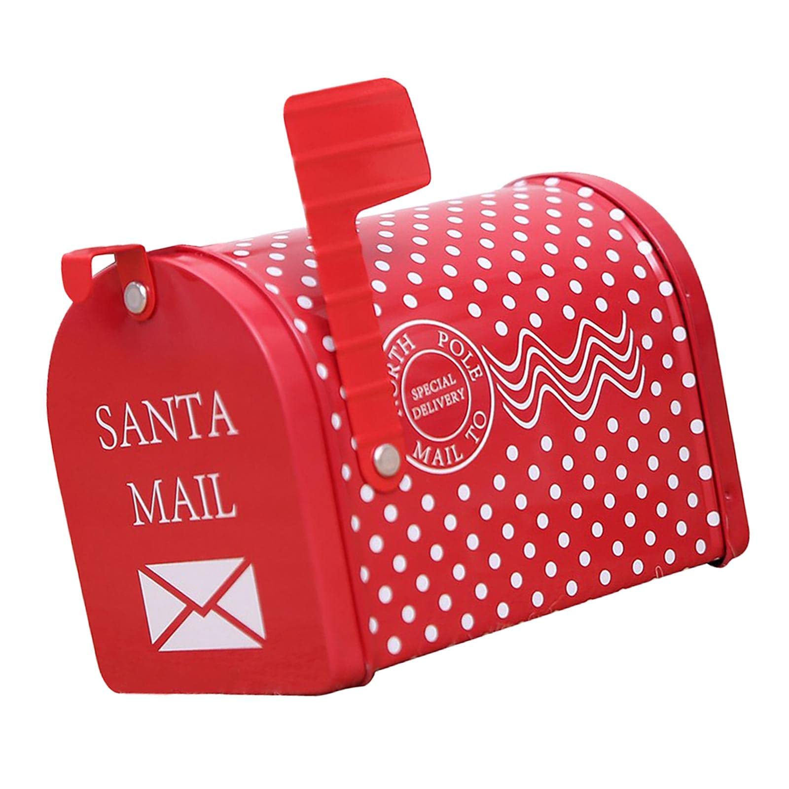 Christmas Decorations Creative Iron Mail/Letter/Post/Newspaper Holder Box Polka Dot|Home & Garden|Home Improvement-image-29