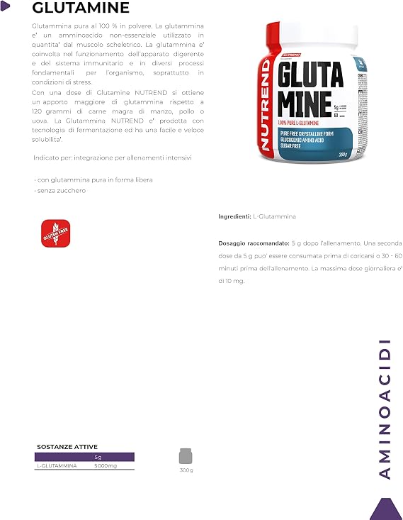 NUTREND Glutamine, 300gr