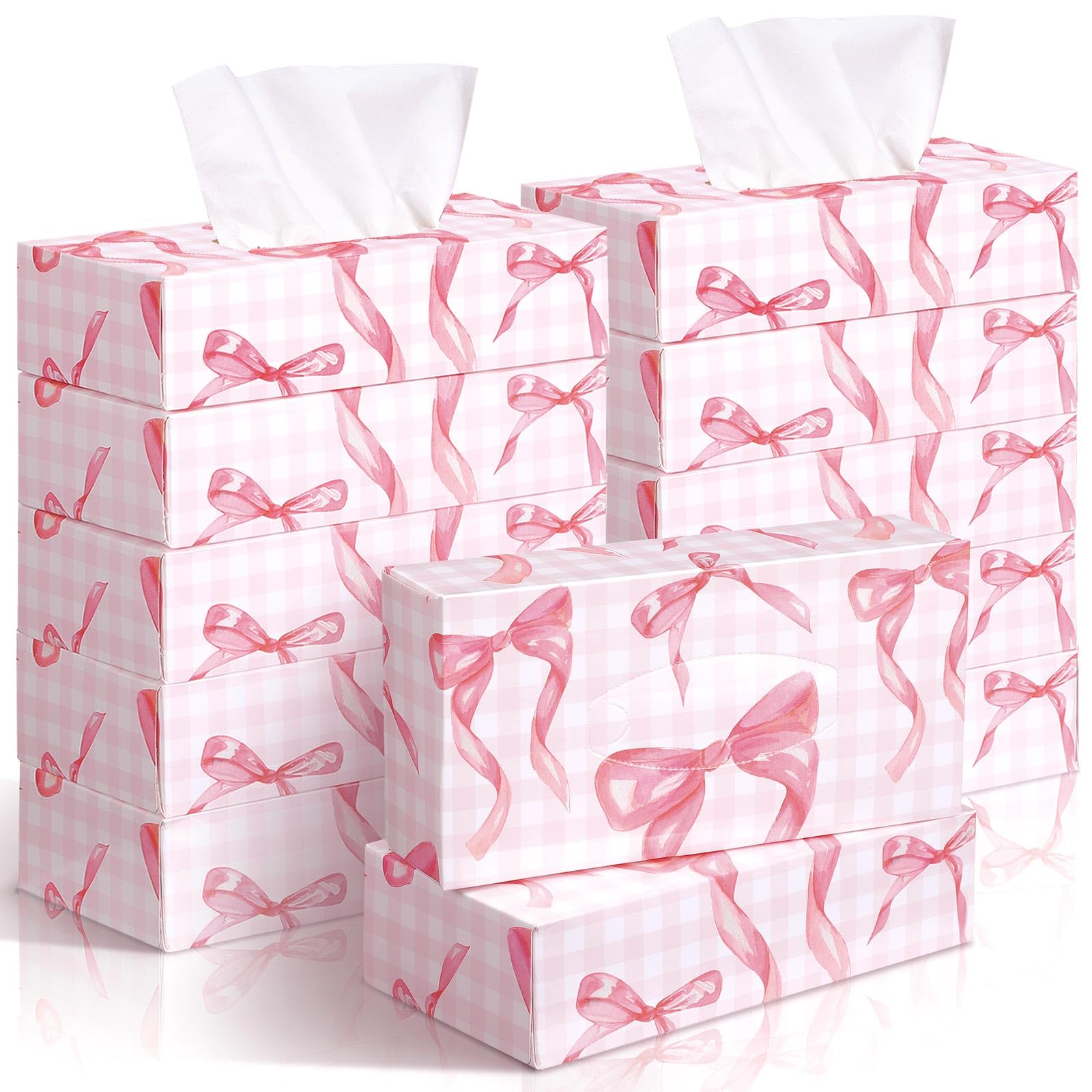 Yinder 12 Packs Facial Tissue Boxes 1560 Sheets Soft Facial Tissue Bulk for Teacher Classroom Spring 2 Ply 130 Sheets Disposable Travel Tissues Bulk