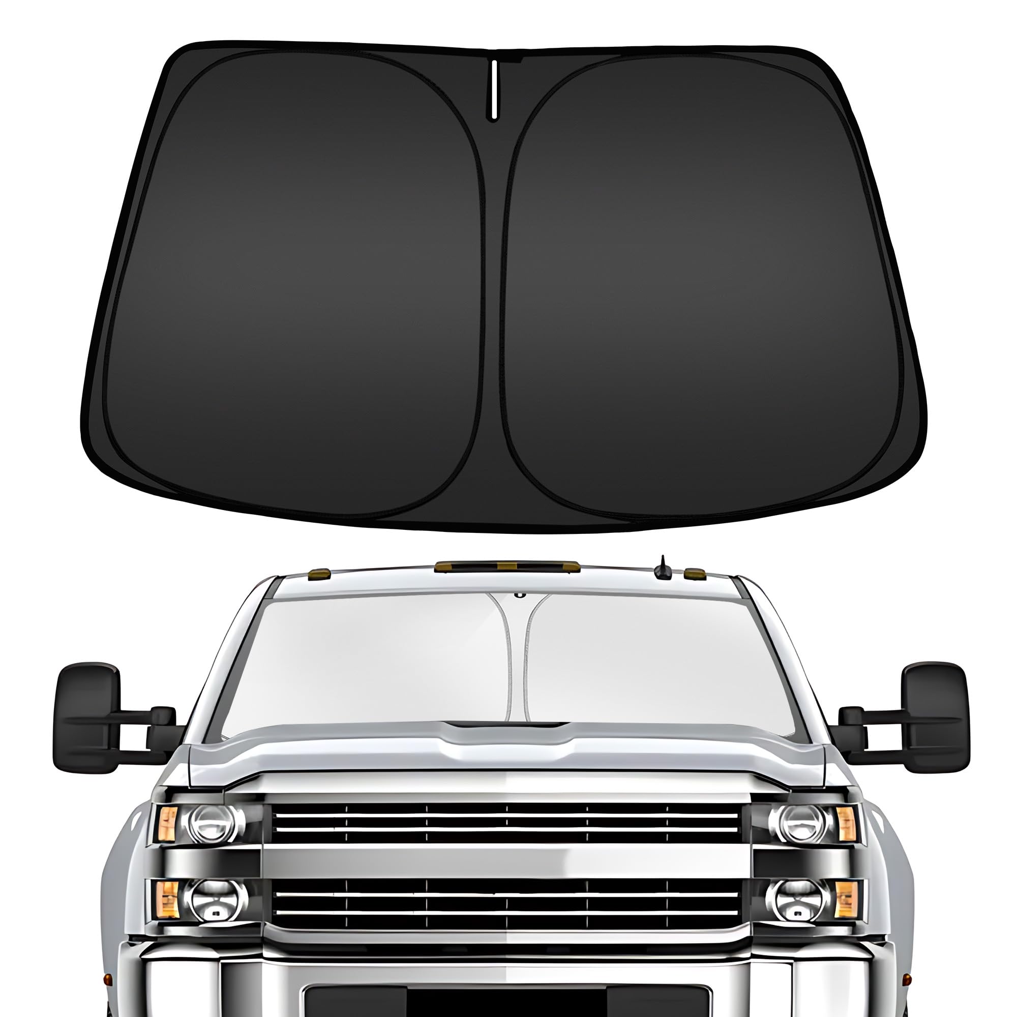 ARISMOTOR Windshield Sun Shade for Chevy Silverado 2500/3500 HD 2020-2026