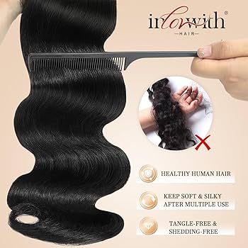Amazon.com : inlovwith Healthy Human Hair Bundles, Body Wave
