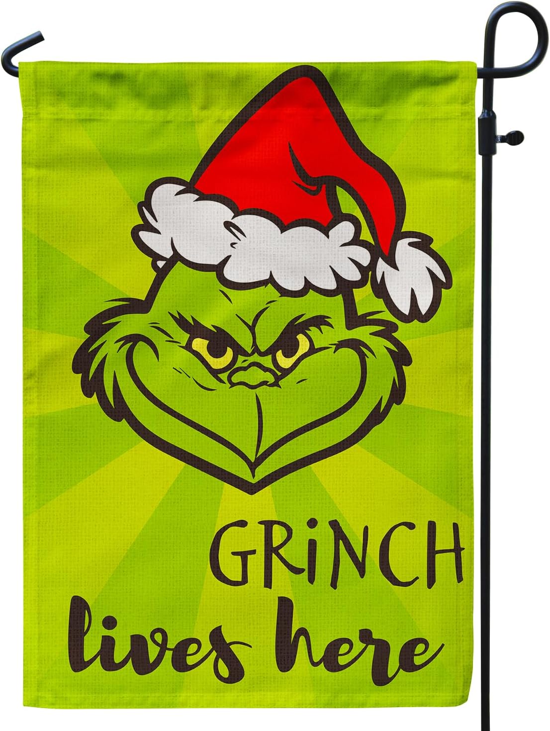 Merry Grinchmas Garden Flag, Christmas Outdoor Decorations