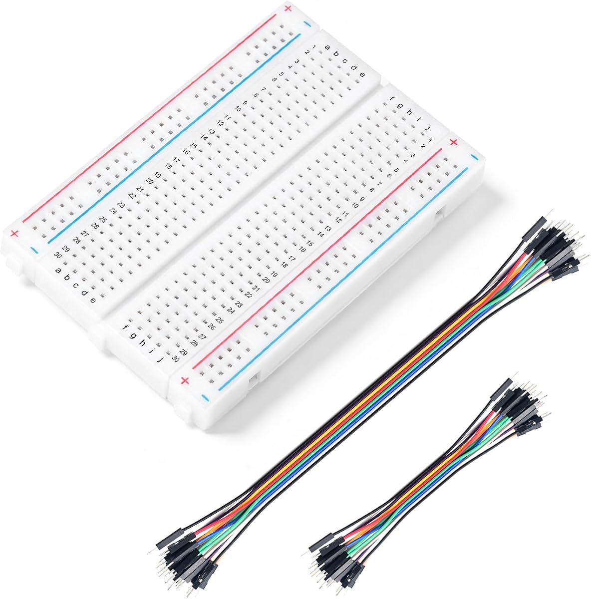 Tablero de pan sin soldadura Chanzon 1pcs | 40pcs 24AWG MM Jumper Wires