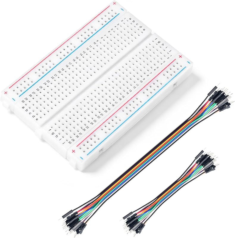 Tablero de pan sin soldadura Chanzon 1pcs | 40pcs 24AWG MM Jumper Wires