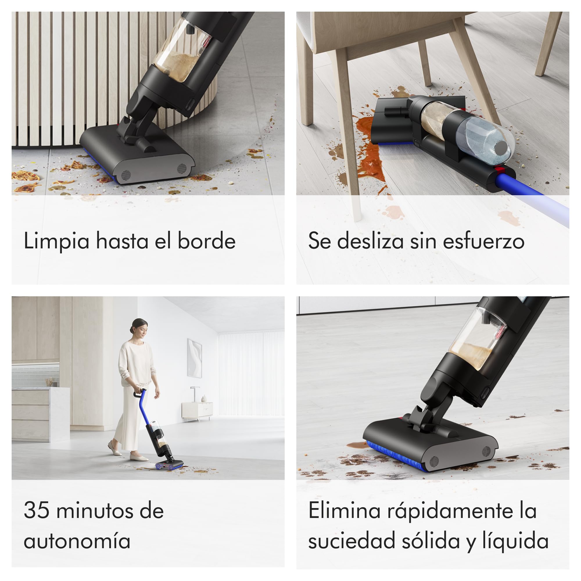 Dyson WashG1™ Limpiador húmedo para Suelos Duros – Limpieza húmeda Potente, Negro/Azul