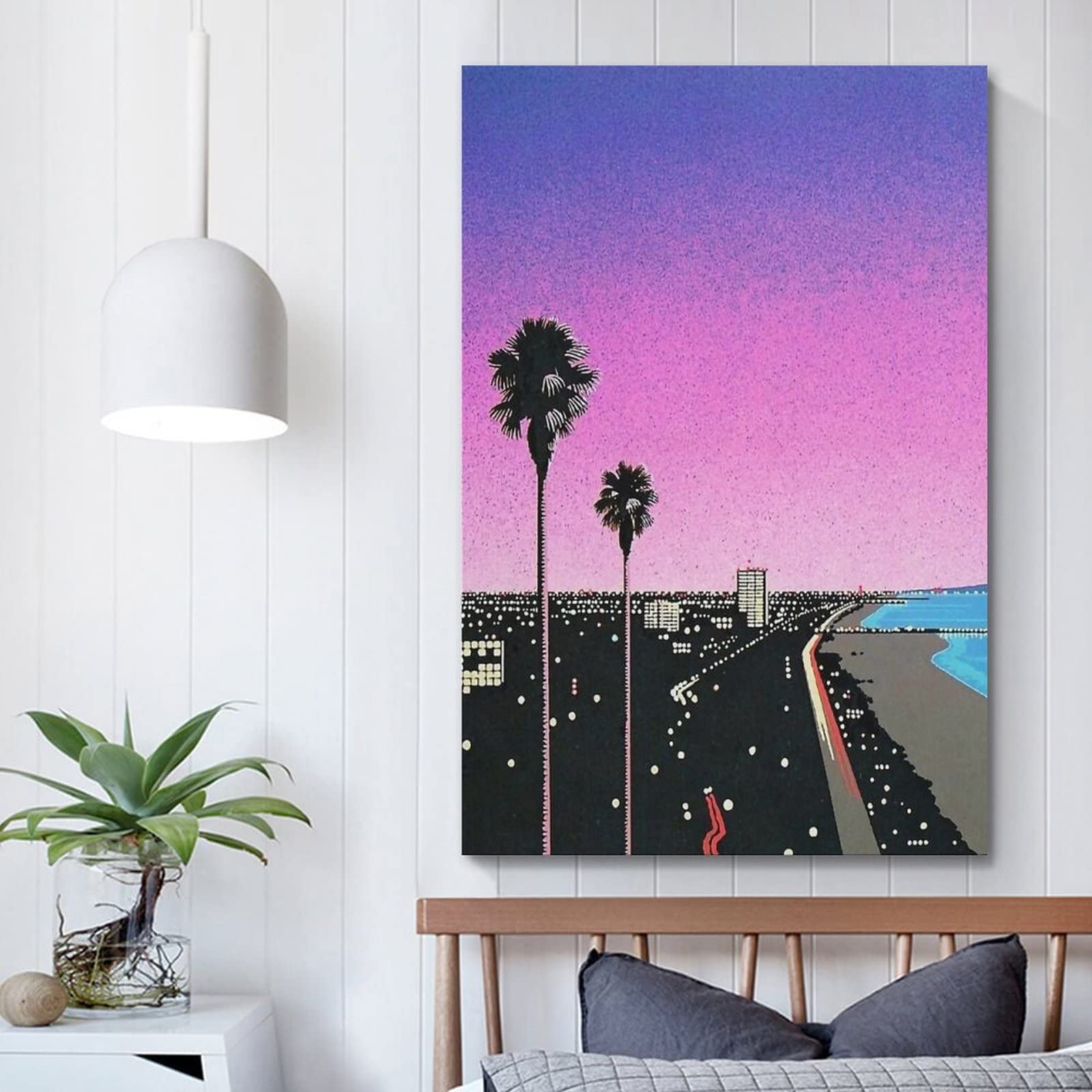Amazon.co.jp: Hiroshi Nagai永井博画家の作品（都会の夜景 No.20