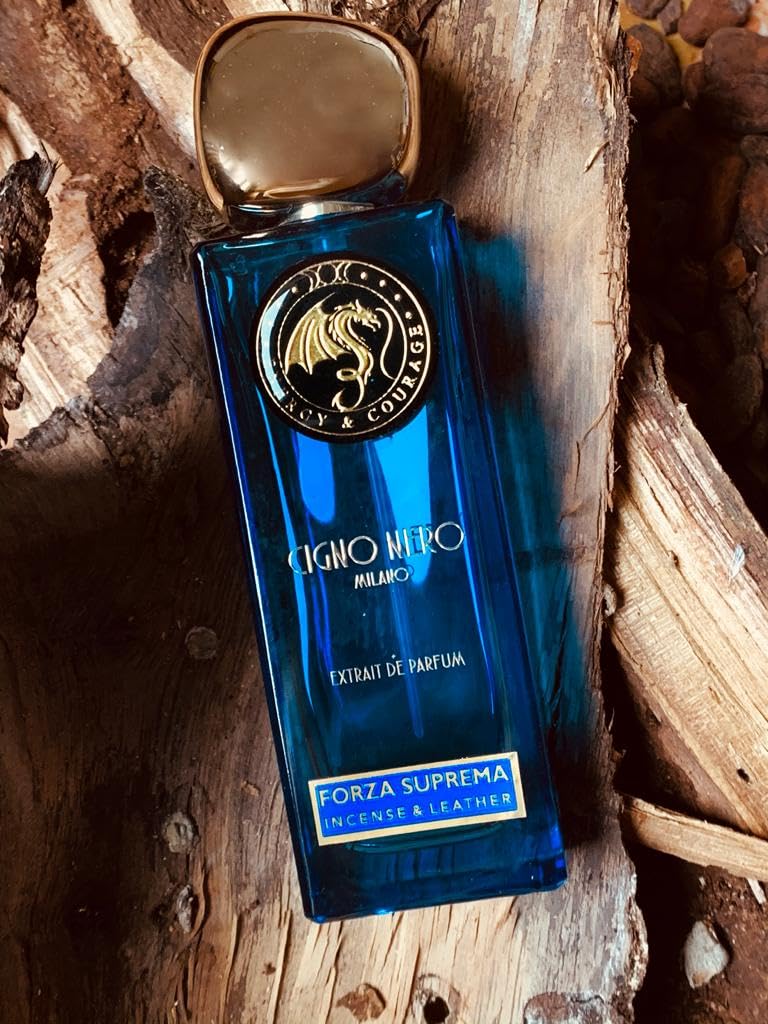 Cigno Nero Milano FORZA SUPREMA extracto de perfume italiano de larga duración. Perfume para mujer y hombre 50 ml. Notas olfativas: Especiado – Amaderado – Cuero