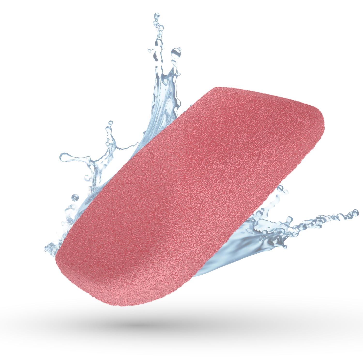 LaRosa PUMICE SPA Eleganter Peelingschwamm – Rosa mit Schlankem Design