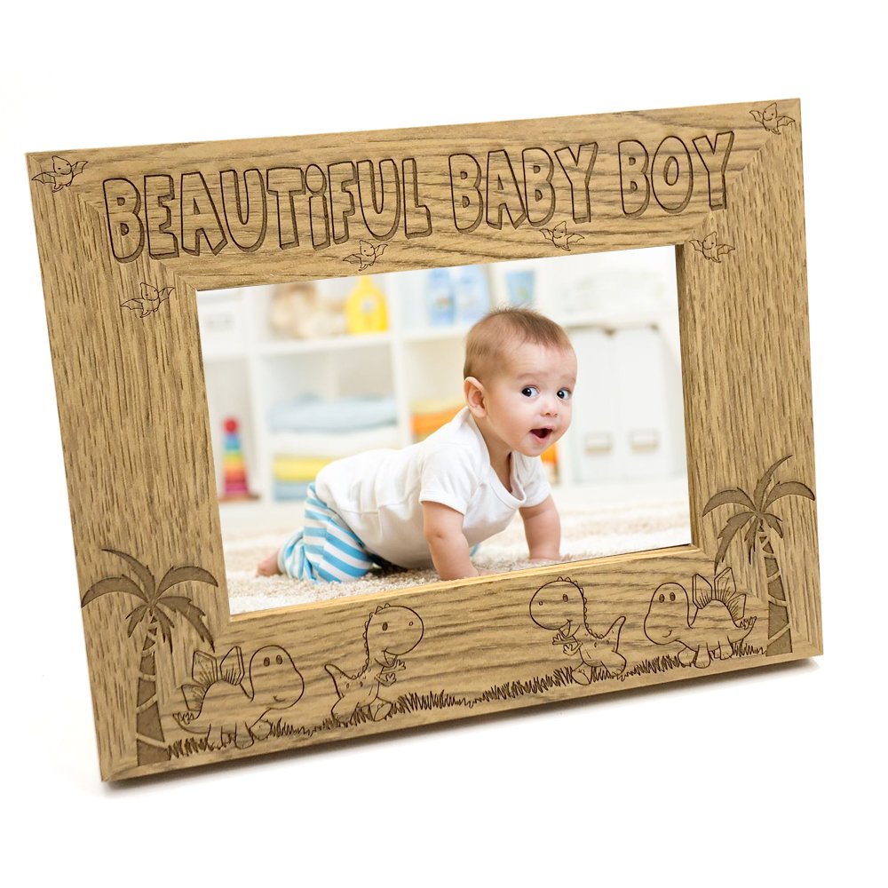 Beautiful Baby Boy Wooden Photo Frame Gift (8 x 10 Inch)