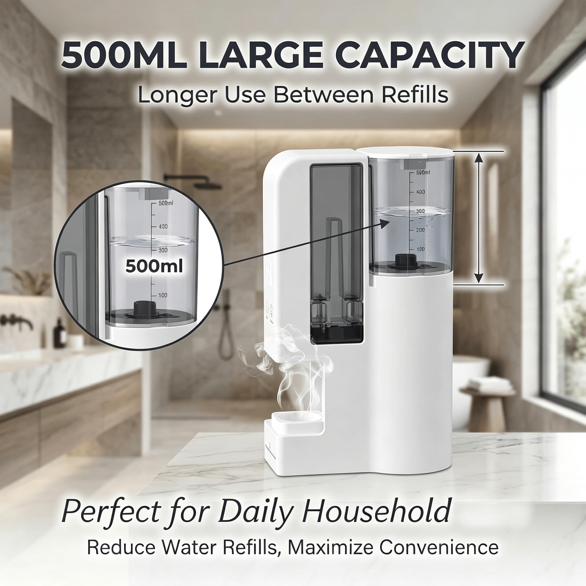 Handtuchwärmer als Spender für heiße Handtücher, 500 ml Wassertank, 40 komprimierte Handtücher und 55 °C Dauerthermostat für Spa-Bereiche,Towel Warmer + 40 Towels