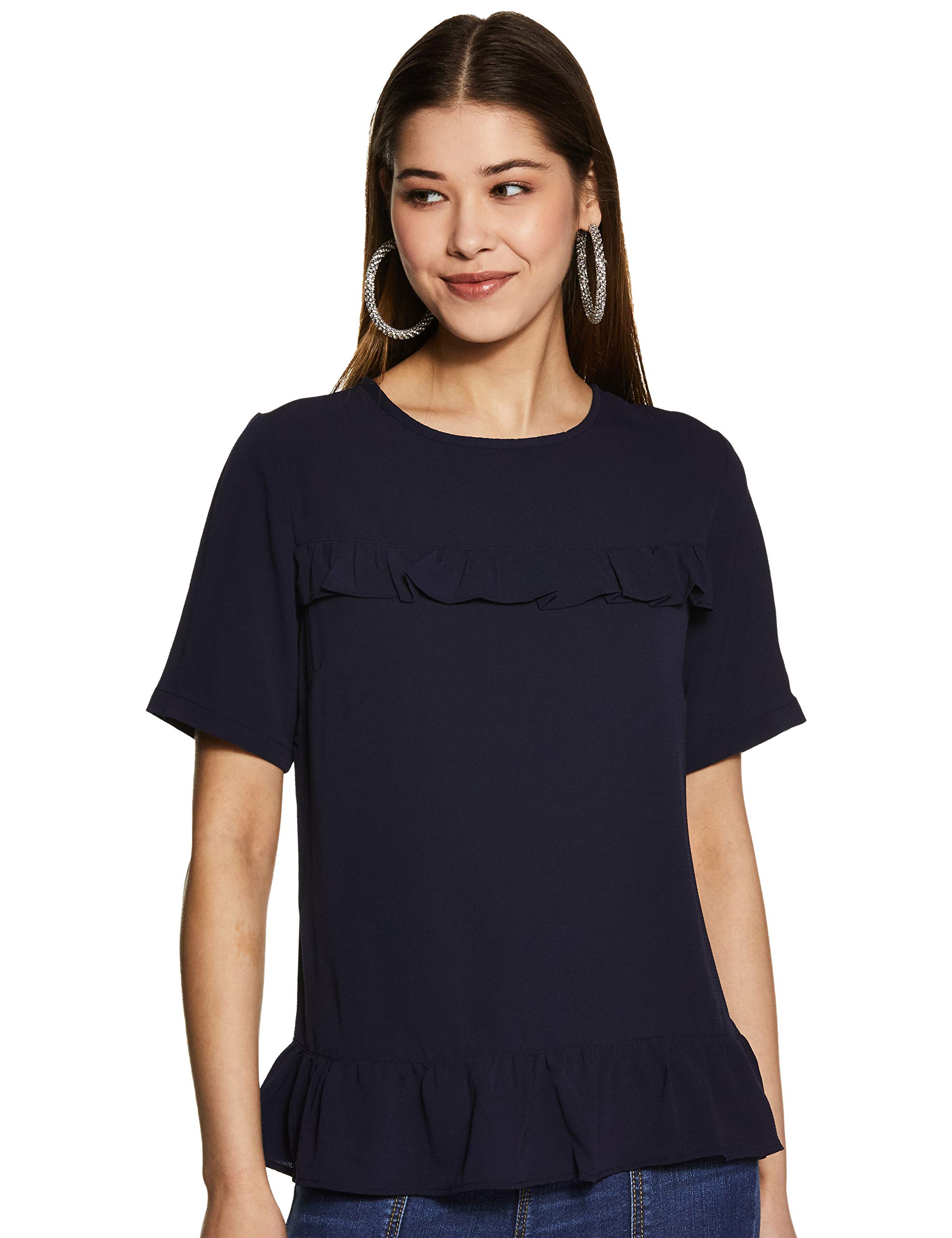 harpa Women's Regular Fit Polyester Round Neck Top-picture-22