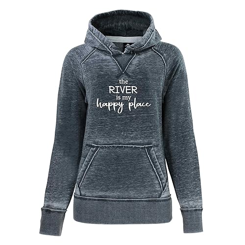 Miniatura 7 de The River is my Happy Place Shirt River Rat River Life Sweatshirt Bonfire Hoodie Quality Soft Lightweight Burnout Hooded