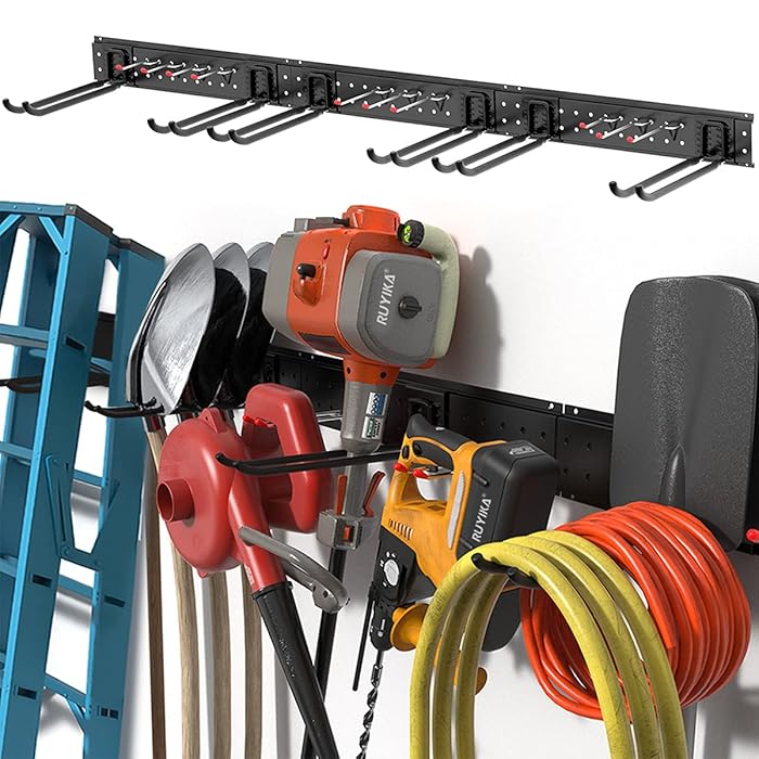 Buy TORACK Tool Storage Rack, Garage Wall Mount Organizer w/ 10pack