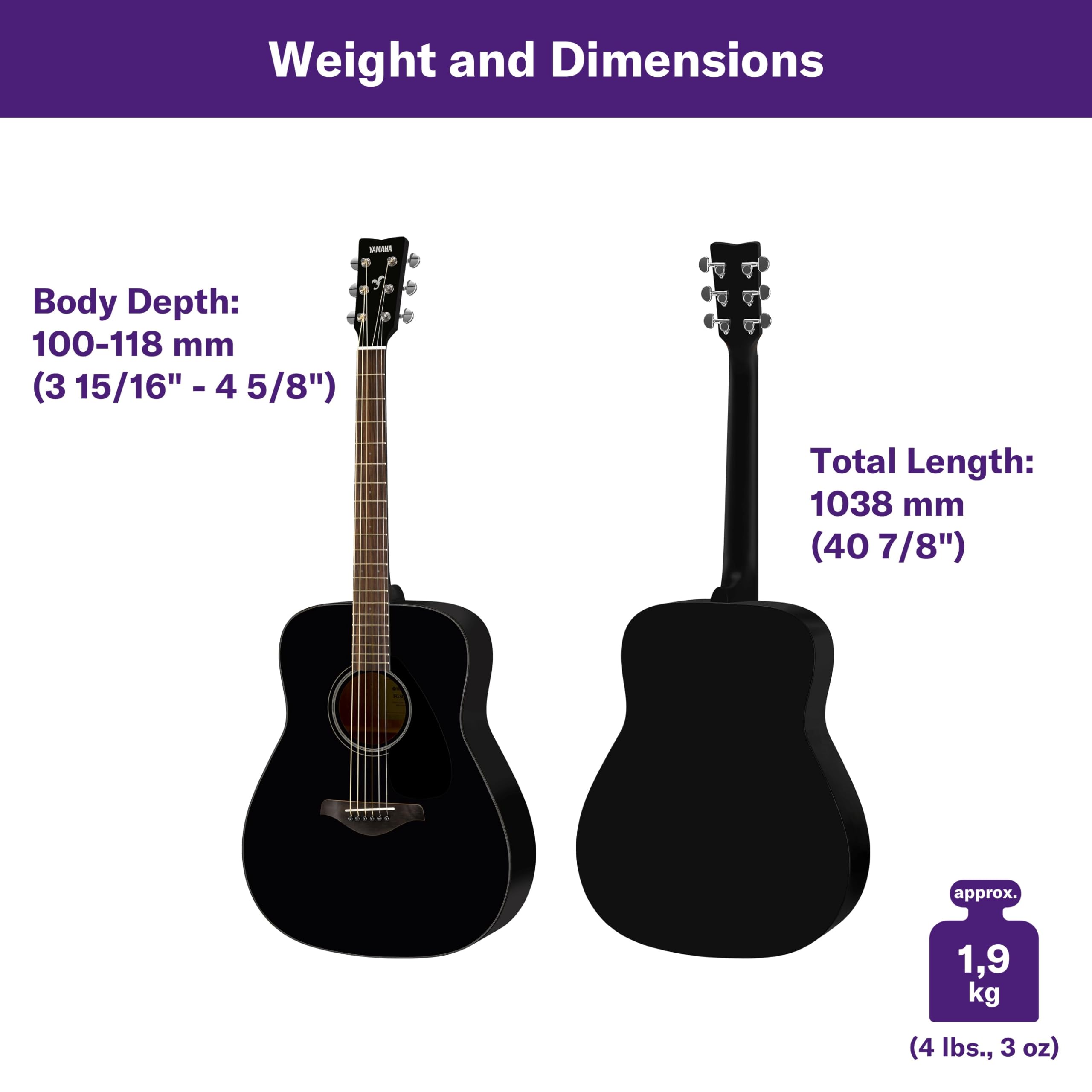 Yamaha FG800 Akustik Gitar – Standart Batı Gitar Otantik ve Doğal