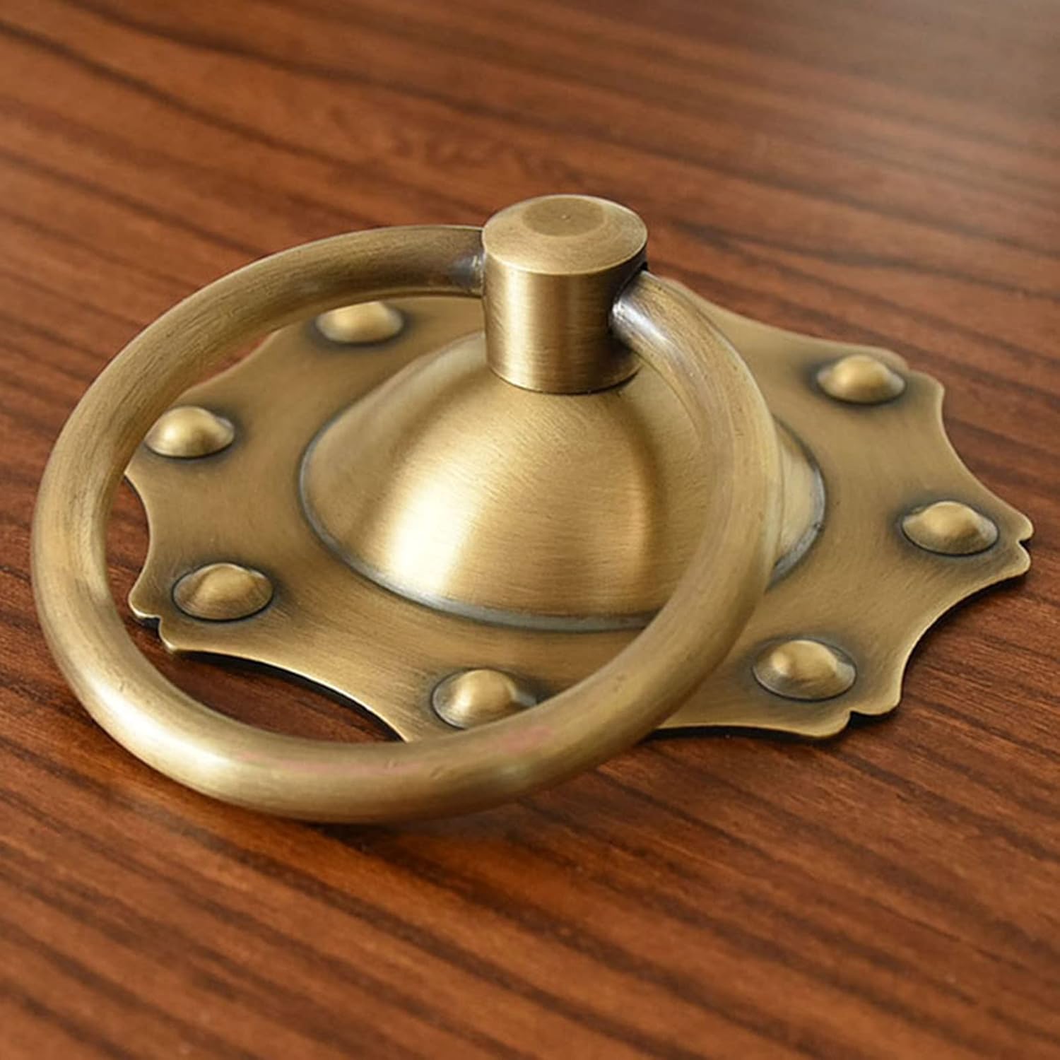 Door Knocker Wall Decor for Front Door Decoration Furniture Pull Chinese Antique Vintage Door Knocker, 2.3"/3"/4.3"/ 5.9" Closet Door Handle Drawer Knob, Indoor Outdoor Home Garden Gate Decor ( Color