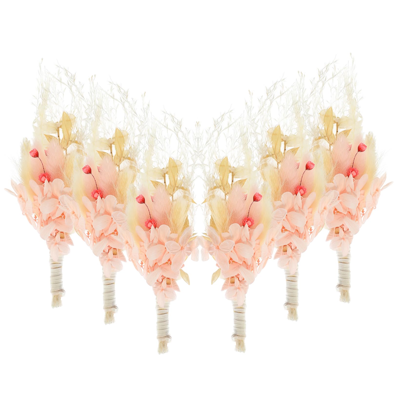 Alipis 4 Pièces 6 Fleur Préservée Fleurs Séchées pour L'artisanat Bouquet De Fleurs Séchées Fleurs pour Décor De Bouquet Décoration Miniature Vase Naturelles Rose