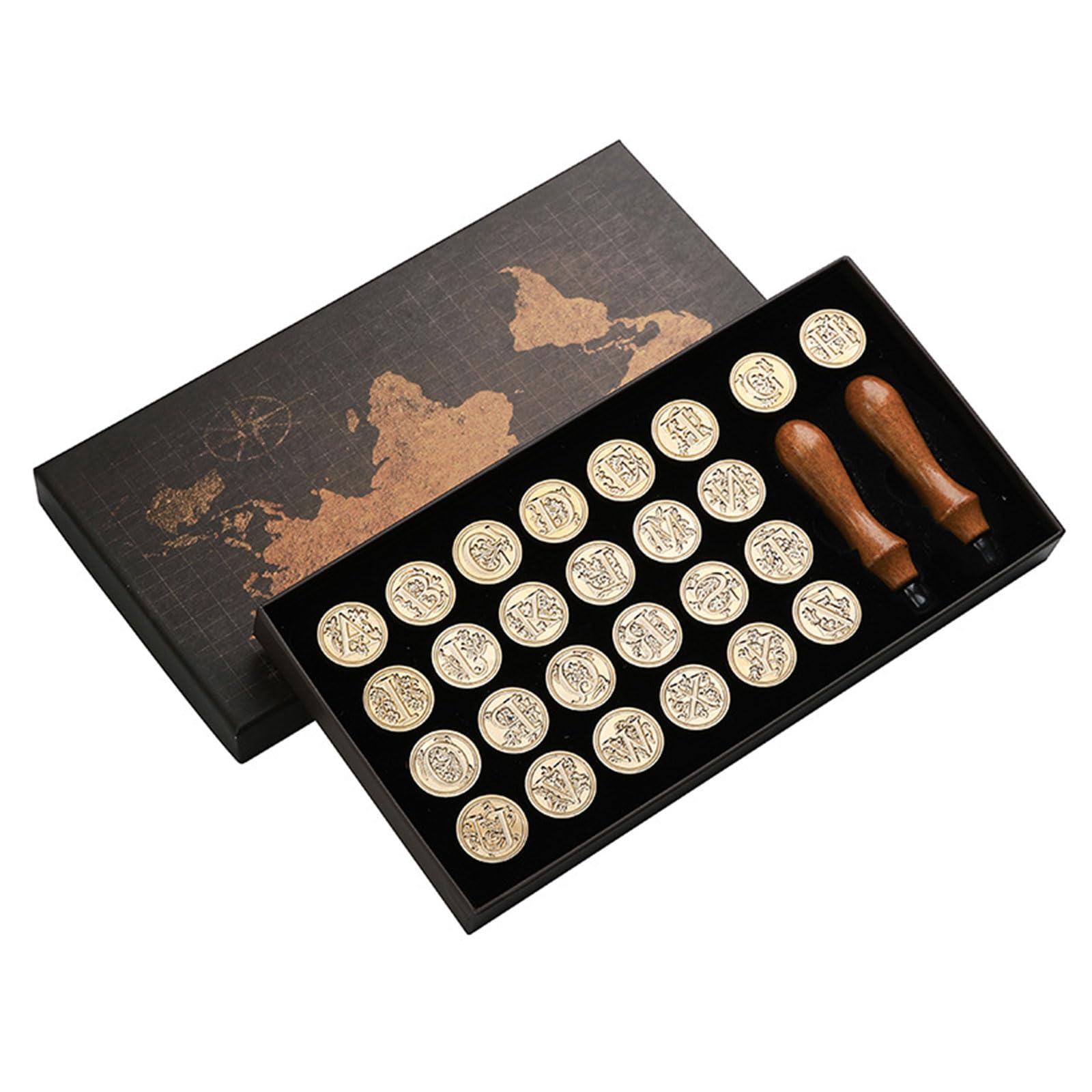 Kits de sellos de cera de latón para invitaciones de boda y decoración de cartas de fiesta