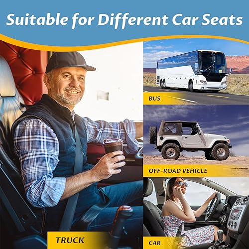 Miniatura 5 de Cojín de asiento de automóvil para una visión más amplia, cojín de asiento de automóvil para automóvil que reduce la presión de la espalda baja y la