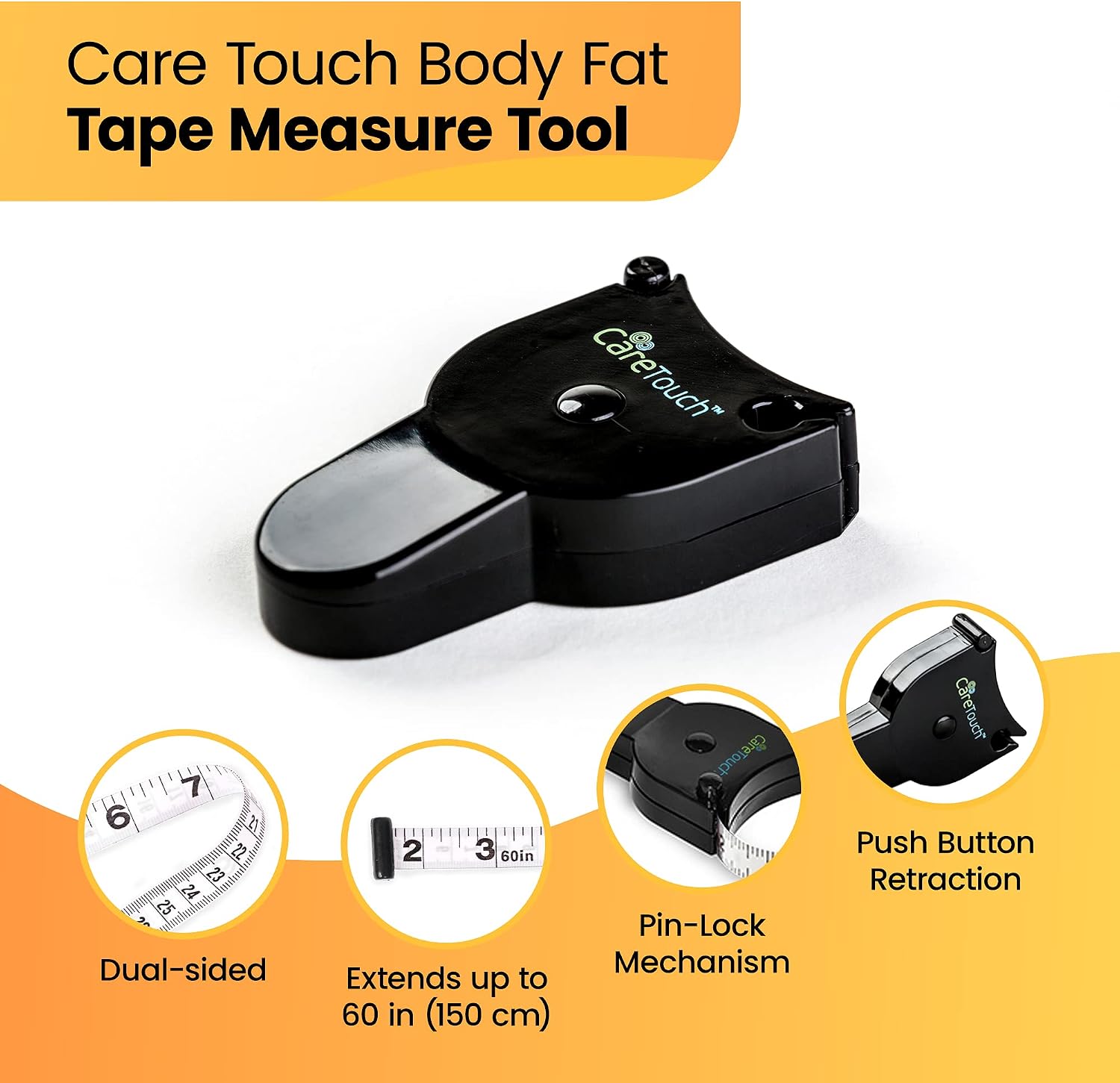 Care Touch Skinfold Body Fat Measuring Tape