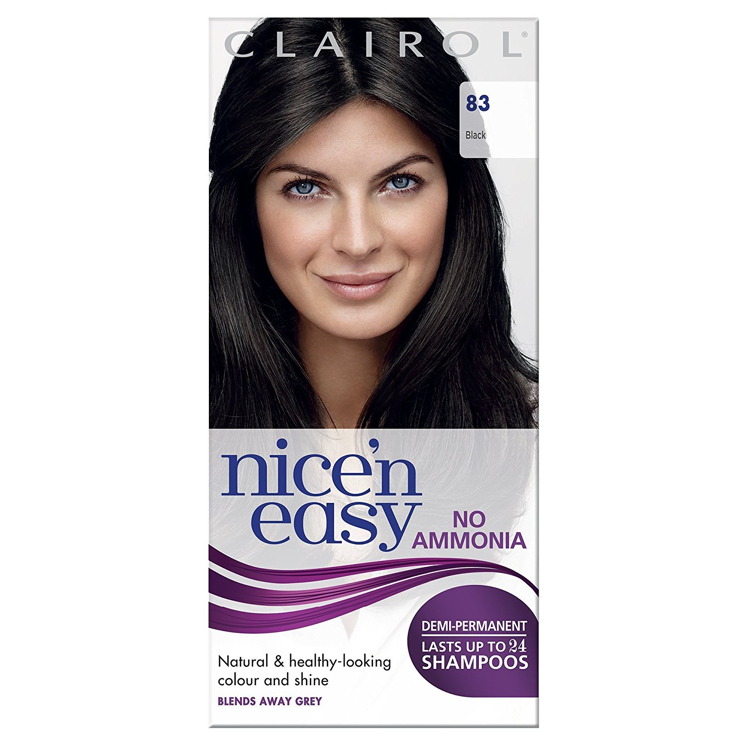 ClairolNice'n Easy No Ammonia Hair Dye, 83 Natural Black