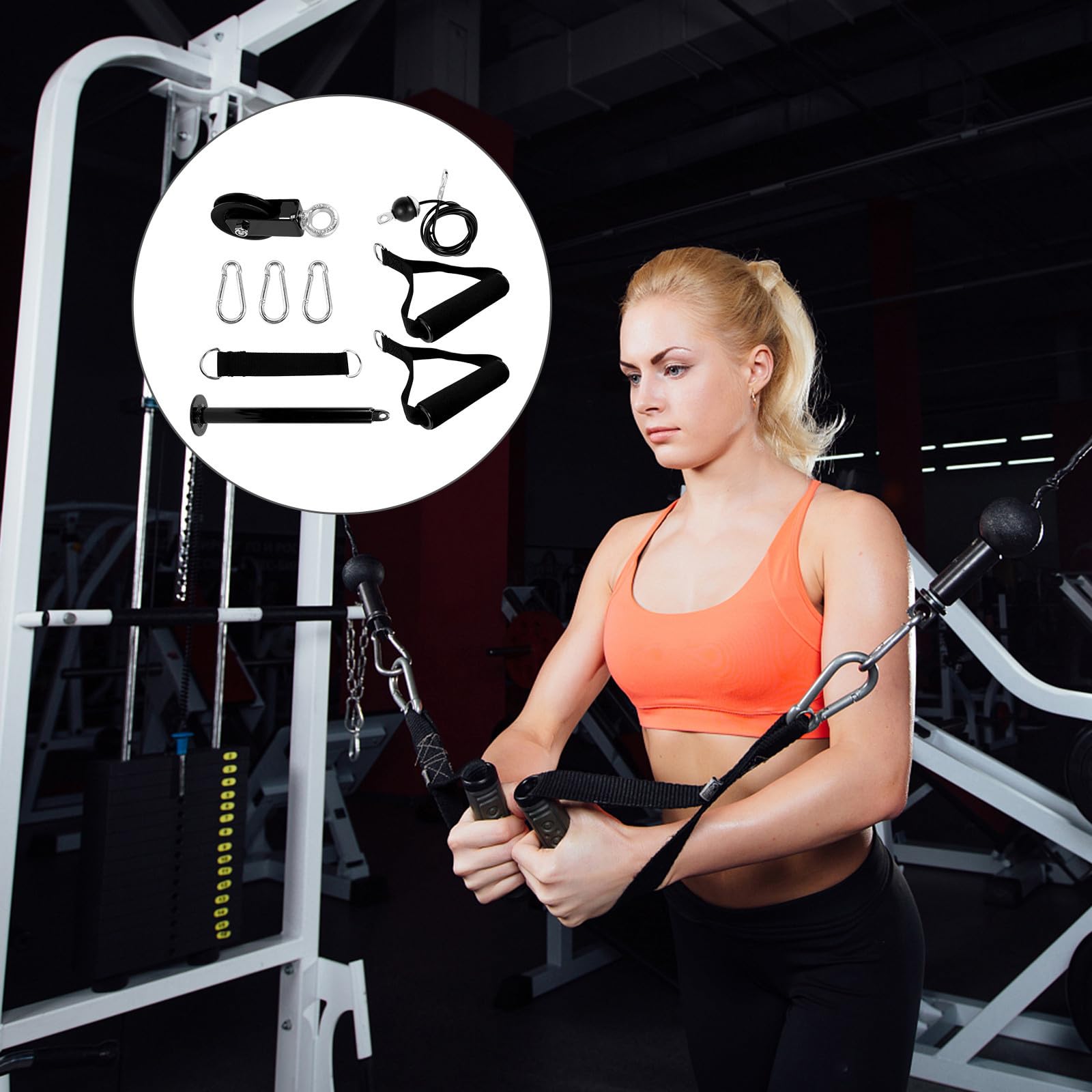 VICASKY Kit de Polea de Antebrazo Profesional para Gimnasio en Casa