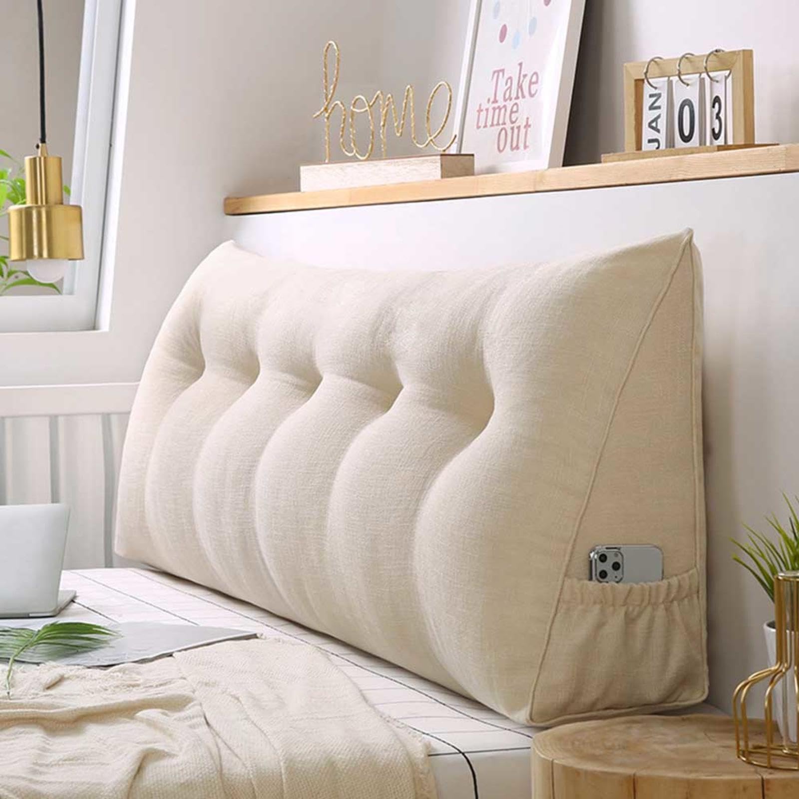 Rückenkissen Sofa Groß Hoch Keilkissen Bett Kopfteil Beine Knie Lesekissen Für Bett Keilkissen Sofa Bürostuhl Auto Stuhl Sofakissen Mit Füllung Und Bezug Lesekissen,#4-100x20x50cm