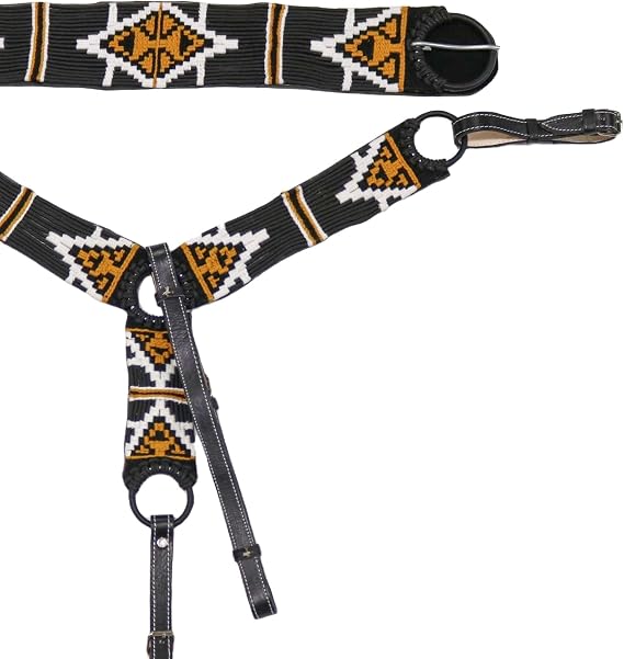 Charro Pechera Black / 35 Copper Brown Breastcollar/Cinch