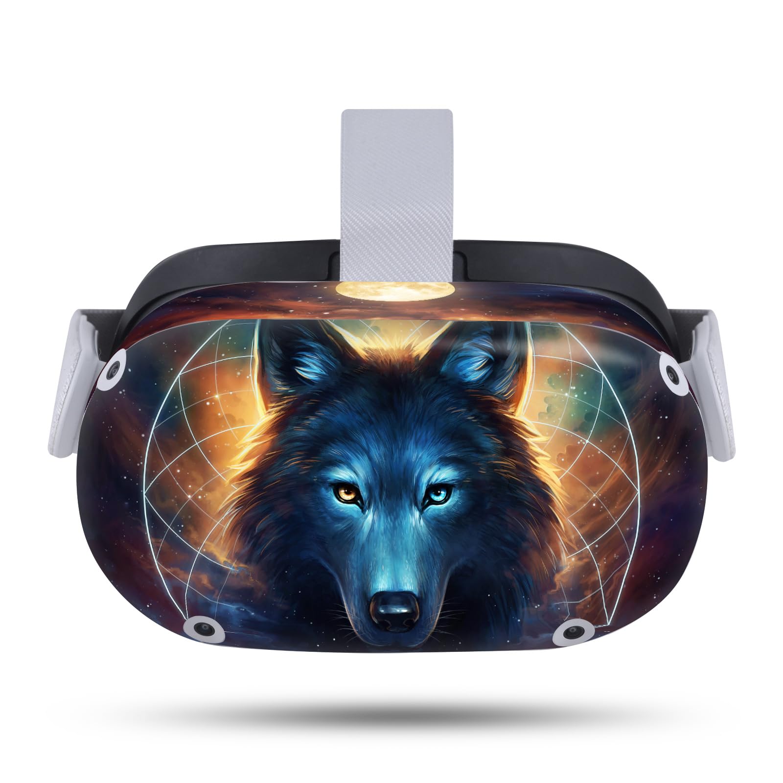 Head Case Designs Officially Licensed Jonas JoJoesArt Jödicke Dreamcatcher Wolf Art Mix Vinyl Sticker Skin Decal Cover Compatible with Meta Quest 2