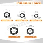 105Pcs M6 M8 M10 M12 M14 65Mn Push On Lock Nuts Assortment Kit Black Push Nuts Hex Hardware Nuts Fasteners Metric Machine Nuts for Machinery Manufacturing