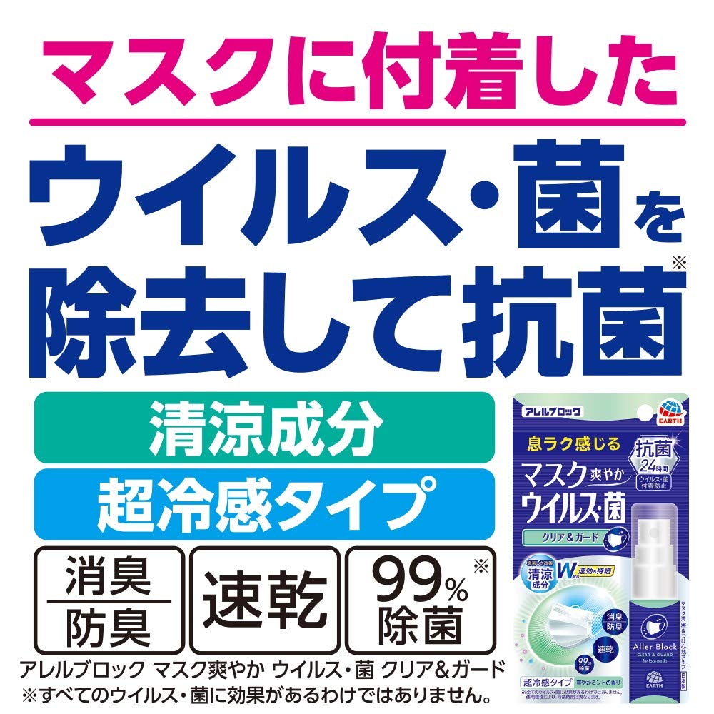 アレルブロック マスク爽やか ウイルス・菌 クリア
